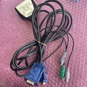 中古 corega CG-PC2KVMS PC2台用ケーブル一体型小型 動作未確認 現状渡し
