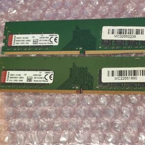 Kingston デスクトップ用メモリ 8GB 2枚 合計 16GB DDR4 2400 動作品