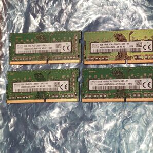SK hynix ノートパソコン用メモリ 8GB 4枚 合計 32GB DDR4 2666 動作品