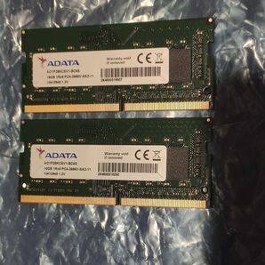 ADATA ノートパソコン用メモリ 16GB ×2枚 合計 32GB DDR4 2666 動作品 1Rx8