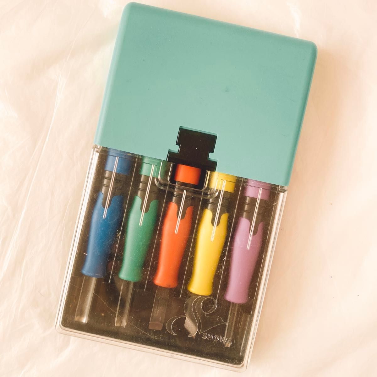 showa 彫刻刀セット 小学生 美術 彫刻刀 工具　図工　訳あり　中学生　5本 カラフル　小学校学用品