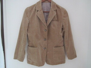  Ine [ine] another . beige jacket * velour * size 2