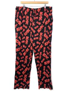 # big size 2008 year made ROCKWARE ACDCe-si-ti-si- Logo Mark total pattern Easy pyjamas pants old clothes American Casual lock black #