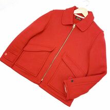 ■BROWN'S BEACH JACKET ブラウンズビーチジャケット ロストヒルズ製 希少色 レッド 赤 好サイズ36 ビーチクロス 復刻 厚手■BD47_画像1