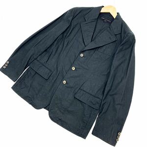  Comme des Garcons Homme * COMME des GARCONS HOMME flax .linen tailored jacket blaser . color black M permanent un- . mode #BD48