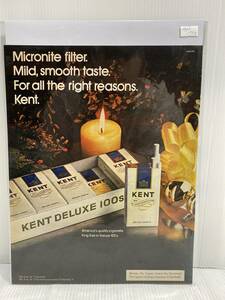 1972年12月15日号LIFE誌広告切り抜き【KENT ケント/タバコ　シガレット】アメリカ買い付け品70s喫煙ファッション