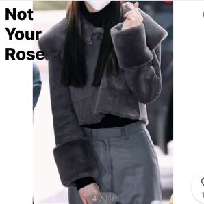 Not Your Rose リバーシブル ムートンジャケット ウォニョン着用