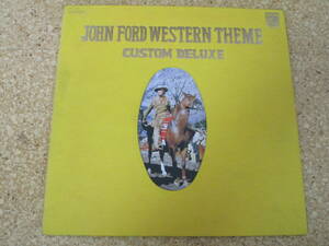 ◎John Ford Western Theme Custom Deluxe★Maurice Leclerc, Michel Clement/日本ＬＰ盤☆ピクチャー・シート　Gatefold Die-Cast Cover