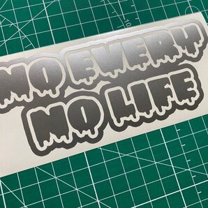 【シルバー】カラー&車種変更可能 NO EVERY NO LIFEカッティングステッカー エブリイ DA17 DA64 DA51