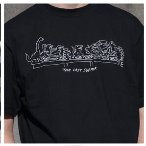 福井県立恐竜博物館 限定品 最後の晩餐Tシャツ ブラック Mサイズ 新品