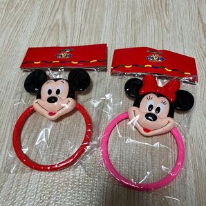 ミニーマウス ミッキー タオルハンガー 未開封品 レア物 当時物 レトロ