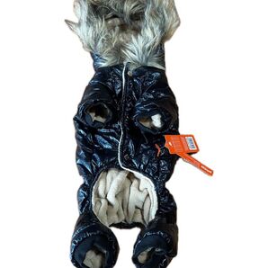 新品L*毛布裏起毛小型犬ロンパース