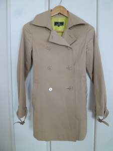 Benefit/bene Fit 0 beige waist ribbon Short trench coat jacket 1/ Vicky spring coat 0PJK1125