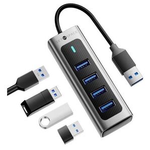 usbハブ 3.0 4ポート 5Gbps 高速転送 軽量 ハブ usb usb3.0 ハブ アルミ製 usb ポート usb増設
