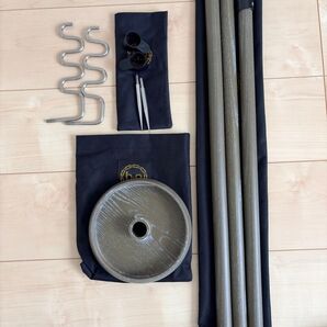 (美品)hxo design ギア・ライトポール ストレージトレーセット グリーン