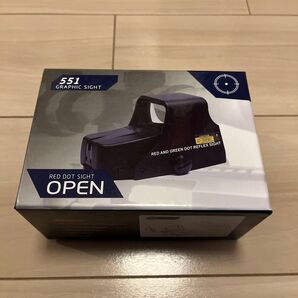 ホロサイト 551 ドットサイト 照準器 赤・緑2色 各9段階輝度調整可能20mmレール対応 ダットサイト/ドットサイト