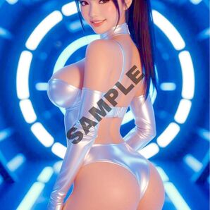 【一点モノ】AI美女グラフィックポスター (A4サイズ)