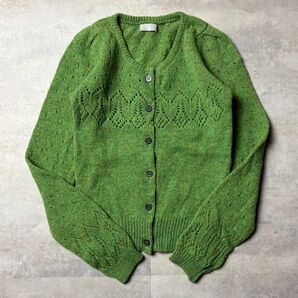 MARGARET HOWELL スコットランド製 マーガレットハウエル メランジボレロカーディガン ニット ウール