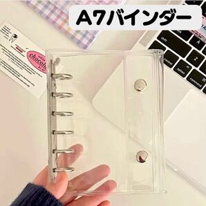 シール帳 シルバー A7 バインダー 6穴 クリア 推し活 コレクション 整理