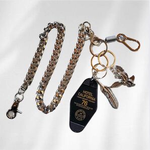 ウォレットチェーン キーホルダー アメカジ ストリート シルバー ヴィンテージ