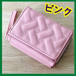 財布 女の子 キッズ 子ども 小銭入れ ミニ財布 大人かわいい 可愛い ピンク 三つ折り カード コンパクト お札入れ