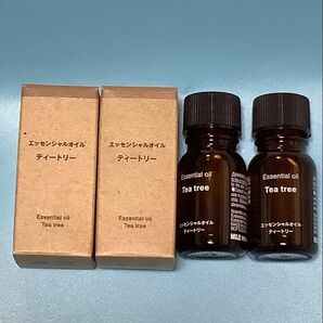 無印良品 エッセンシャルオイル ティートリー 10ml 2本