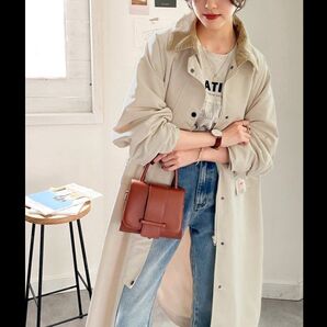 java モッズコート アイボリー ロングコート