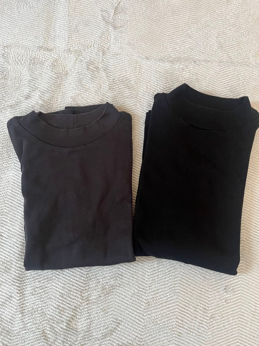 Honeys GU 長袖　半袖Tシャツ 2色セット 黒・ダークグレー