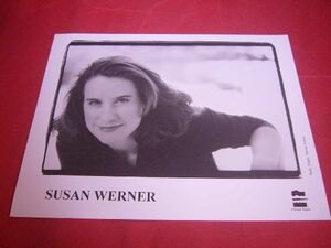 【稀少】公式プロモフォト 大判写真 スーザン・ウェルナー SUSAN WERNER PRIVATE MUSIC RECORDS OFFICIAL PROMO PHOTO
