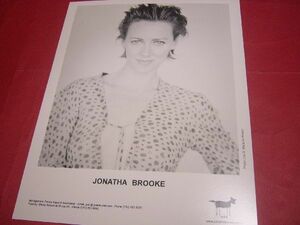 [ rare ] official promo photo large size photograph jonasa* Brooke JONATHA BROOKE BAD DOG RECORDS OFFICIAL PROMO PHOTO