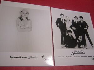 [ rare ] official promo photo large size photograph 2 pieces set Blondie tebola* Harry BLONDIE DEBORAH HARRY OFFICIAL PROMO PHOTO