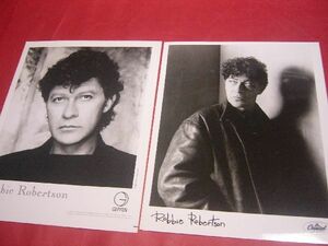 [ rare ] official promo photo large size photograph 2 pieces set lobby * Robert son The * band ROBBIE ROBERTSON GEFFEN CAPITOL OFFICIAL PROMO PHOTO