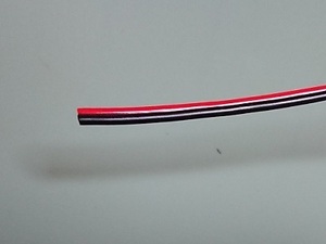 【ダイエイ電線】KVF(UL2468) 異色平行スピーカーコード 2xAWG18 赤/黒 40m