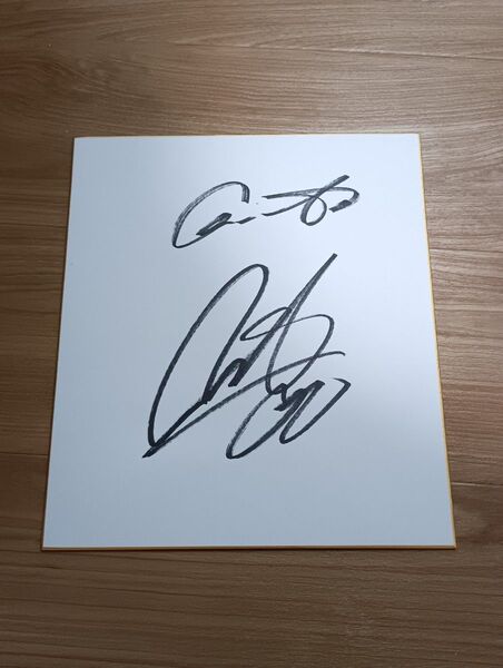 プロ野球 直筆サイン 湯浅選手 読売ジャイアンツ 直筆サイン色紙