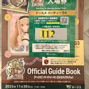 “I”グループ ドルパ54 ドールズパーティー 公式ガイドブック 入場券 応募券抜き取りなし