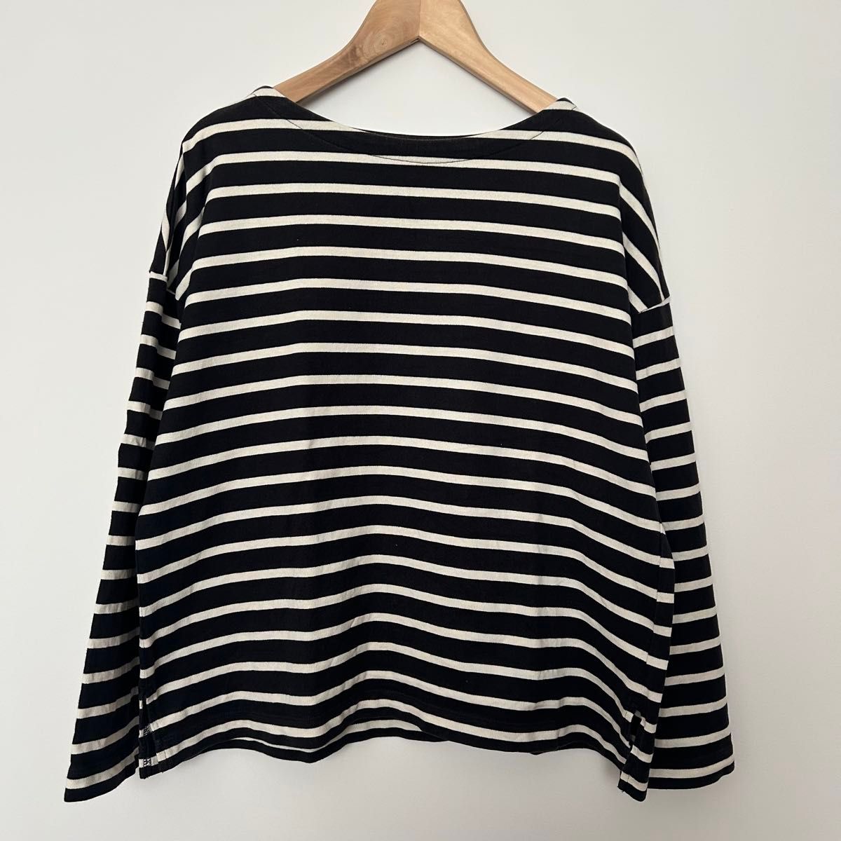 UNIQLO ユニクロ ボーダーTシャツ M 長袖 カットソー ボートネック