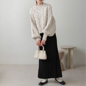 ZOZOTOWN 【Bab】ケーブルニットプルオーバー