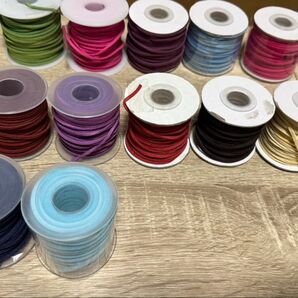 処分 スエード調合皮 平線 1巻(約20m) ハンドメイド