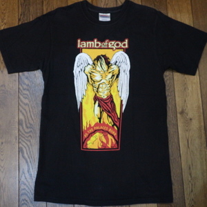 LAMB OF GOD As The Palaces Burn Tシャツ S ブラック ラムオブゴッド ロゴ 両面 半袖 プリント メタル ロック バンド