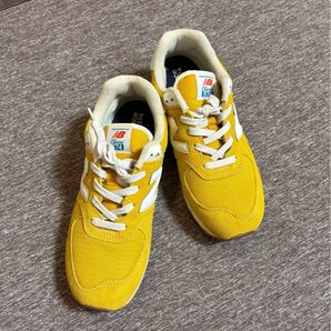 New Balance ニューバランス 574 スニーカー イエロー 24㎝
