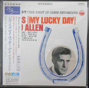 JAZZ VOCAL CD/国内盤/紙ジャケ/帯・ライナー付き美品/DAVID ALLEN/THIS IS MY LUCKY DAY/R-3619