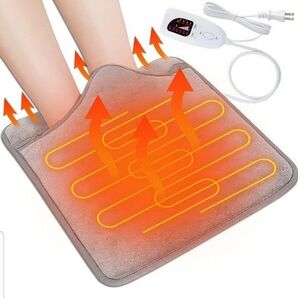 電気足温器 フットウォーマー タイマー機能 usb足温器 足元ヒーター 6段階温度調整 タイマー 電気カーペット 寒さ対策