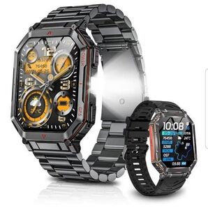 スマートウォッチ ChatGPT搭載 内蔵GPS 2種バンド付き AI文字盤 Bluetooth5.3通話 LINE