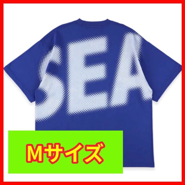 WIND AND SEA big sea s/s tee logoウィンダンシー ビッグロゴ Tシャツ 青 Mサイズ