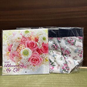 毎年大好評 エフエムジー&ミッション(旧エイボン)2026年 フラワーカレンダー & ミニトートバッグ セット