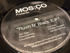12”★Mos:Co / Rush N' Black E.P. / ファンキー・ディスコ・ハウス!!