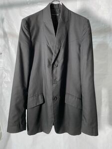 90s ALEXANDER MCQUEEN trompe l'oeil LAPEL TAILORED JACKET Alexander McQueen the first period to long p Louis yu jacket 