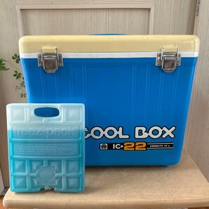 ピーコッククーラーボックス 水抜き有りフィッシング/保冷剤付き