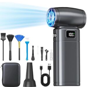 電動エアダスター エアダスター 電動ブロワー 小型 コードレス 軽量 ブロワー Type-C 急速充電 強力 新品 PC掃除