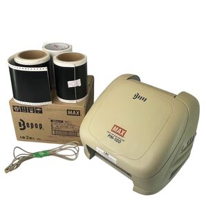 MAX Bepop PM-100 ラベルプリンター 新品シール 中古シール 付